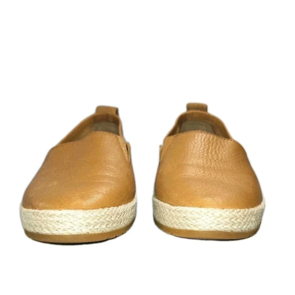 Sorel - Women's Ella Slip-On, Leather or Suede Shoe, Jute Camel Brown, Size 6.5
